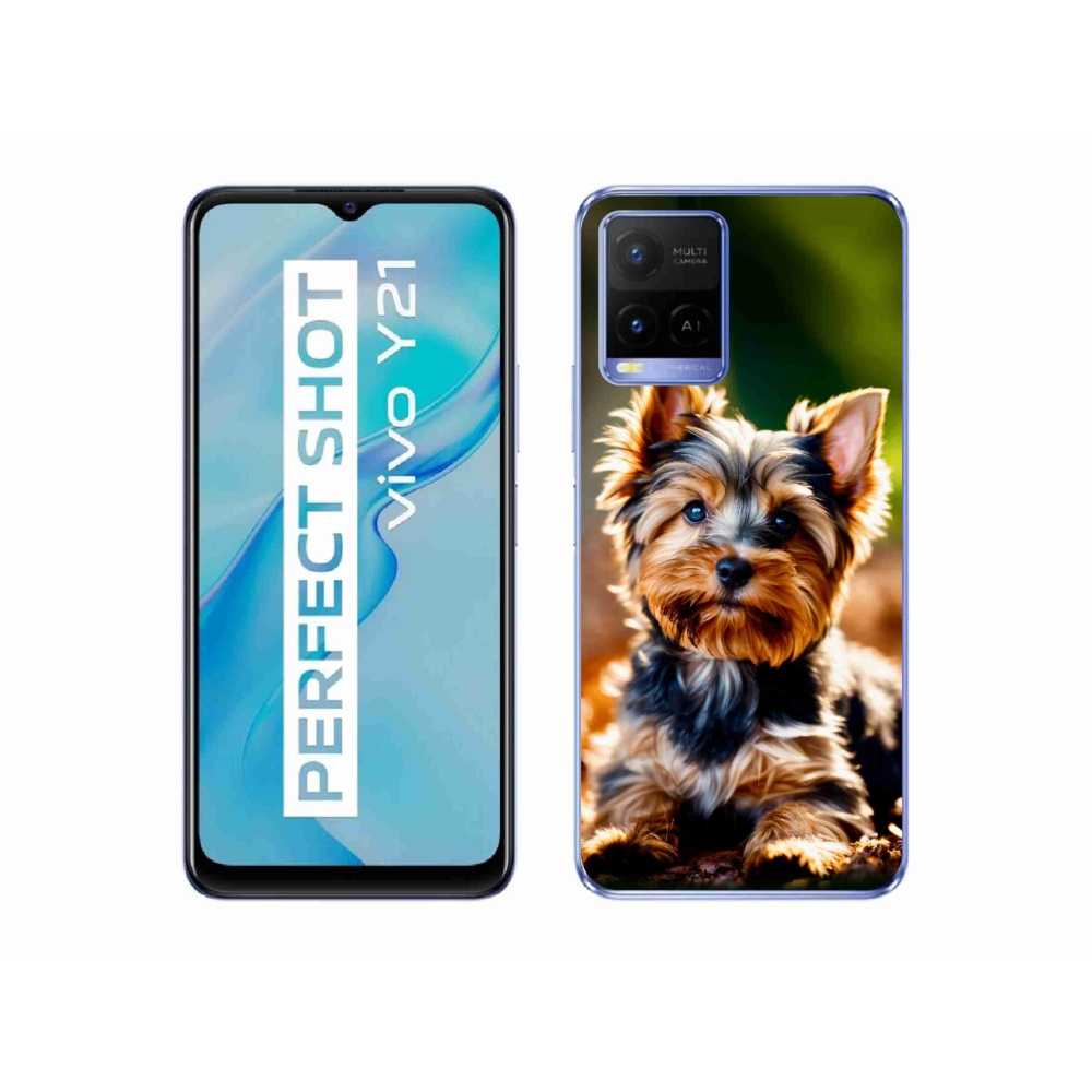 Gelový kryt mmCase na Vivo Y21/Y21s/Y33s - jorkšír 10