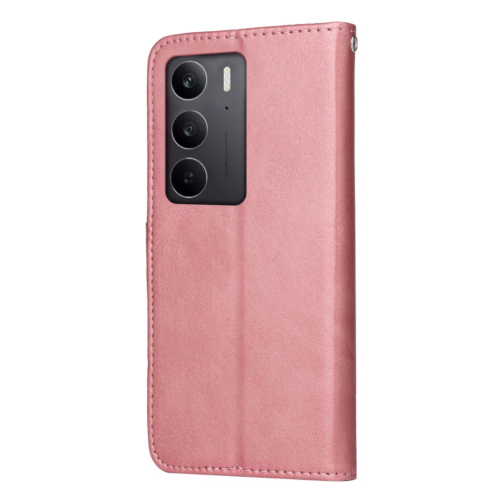 Clots knížkové pouzdro na Realme 14x 5G/Realme C75 - růžové