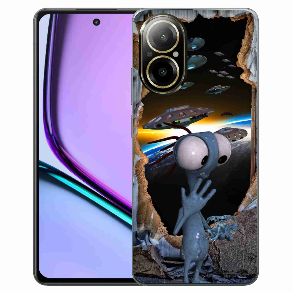 Gelový kryt mmCase na Realme C67 - mimozemšťan