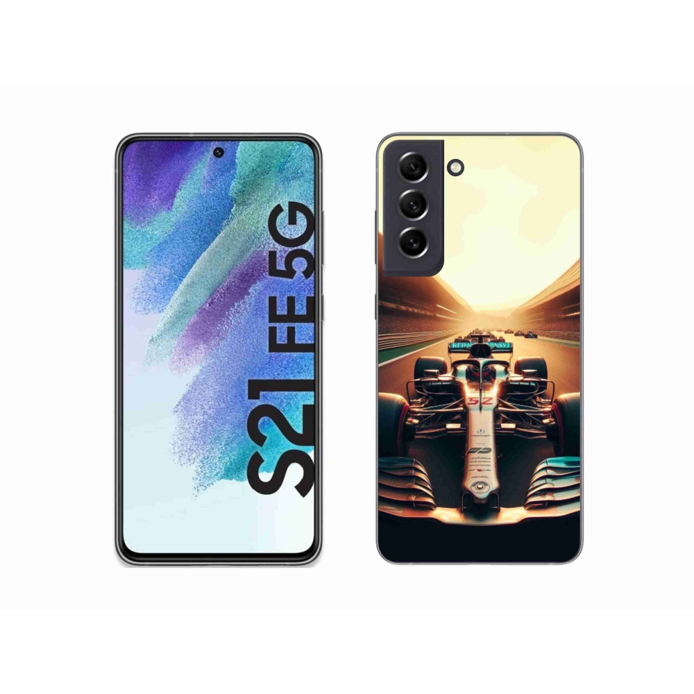 Gelový kryt mmCase na Samsung Galaxy S21 FE 5G - formule 1