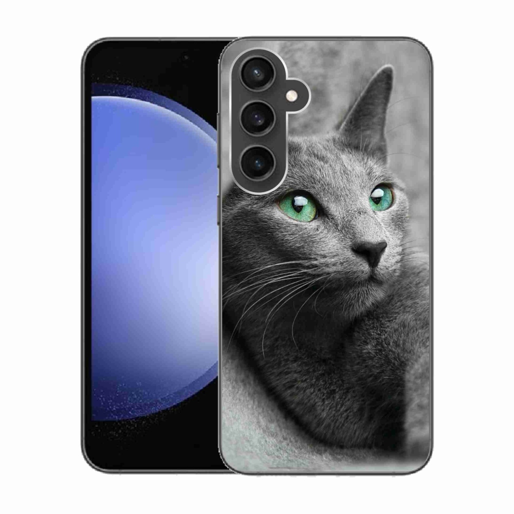 Gelový kryt mmCase na Samsung Galaxy S23 FE - kočka 2