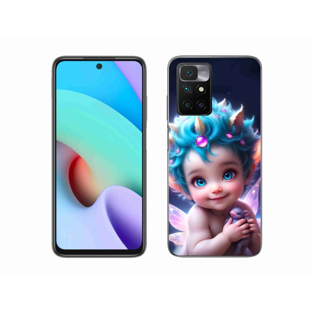 Gelový kryt mmCase na Xiaomi Redmi 10/Redmi 10 (2022) - dítě s motýlími křídly