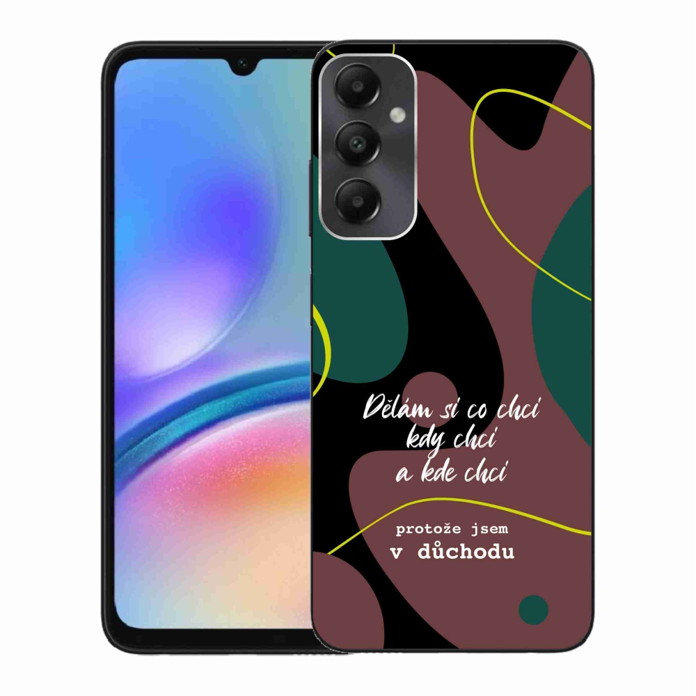 Gelový kryt mmCase na Samsung Galaxy A05s - vtipný text 10 černé pozadí