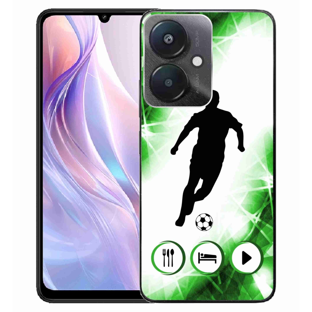 Gelový kryt mmCase na Xiaomi Redmi 13C 5G - fotbalista