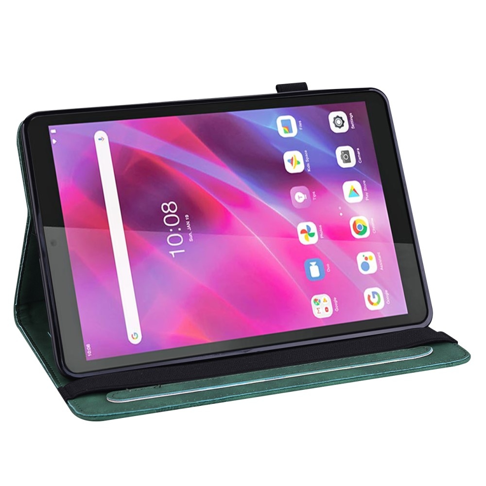 Flower zavírací pouzdro na Lenovo Tab M8 4. Gen (2024) - zelené