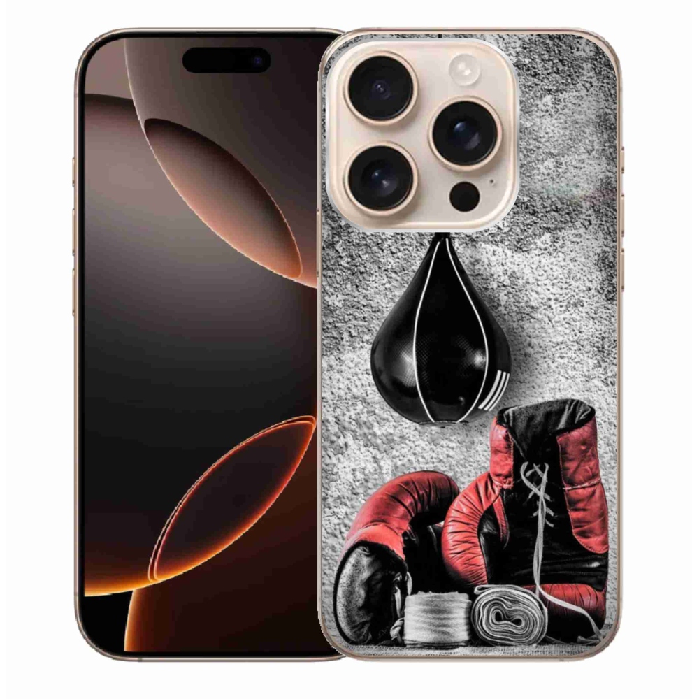 Gelový kryt mmCase na iPhone 16 Pro Max - boxovací pytel a rukavice