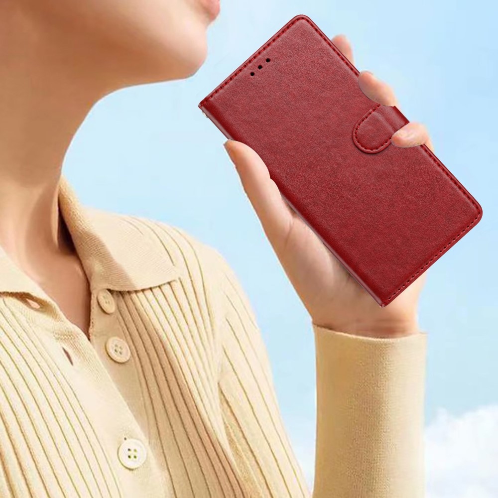 Clots knížkové pouzdro na Google Pixel 9a - červené