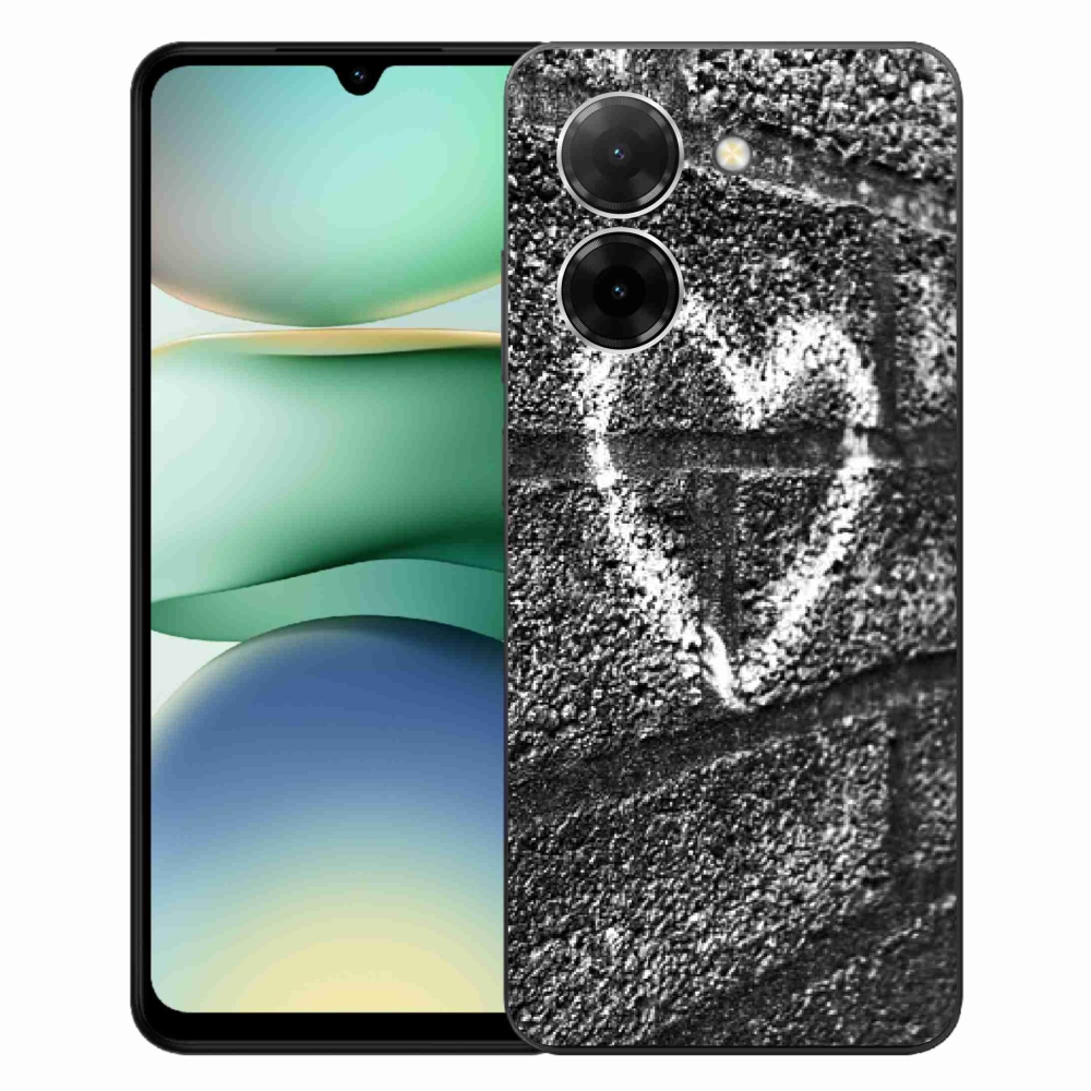 Gelový kryt mmCase na Xiaomi Redmi A5 (171.7x77.8x8.3mm) - srdce na zdi