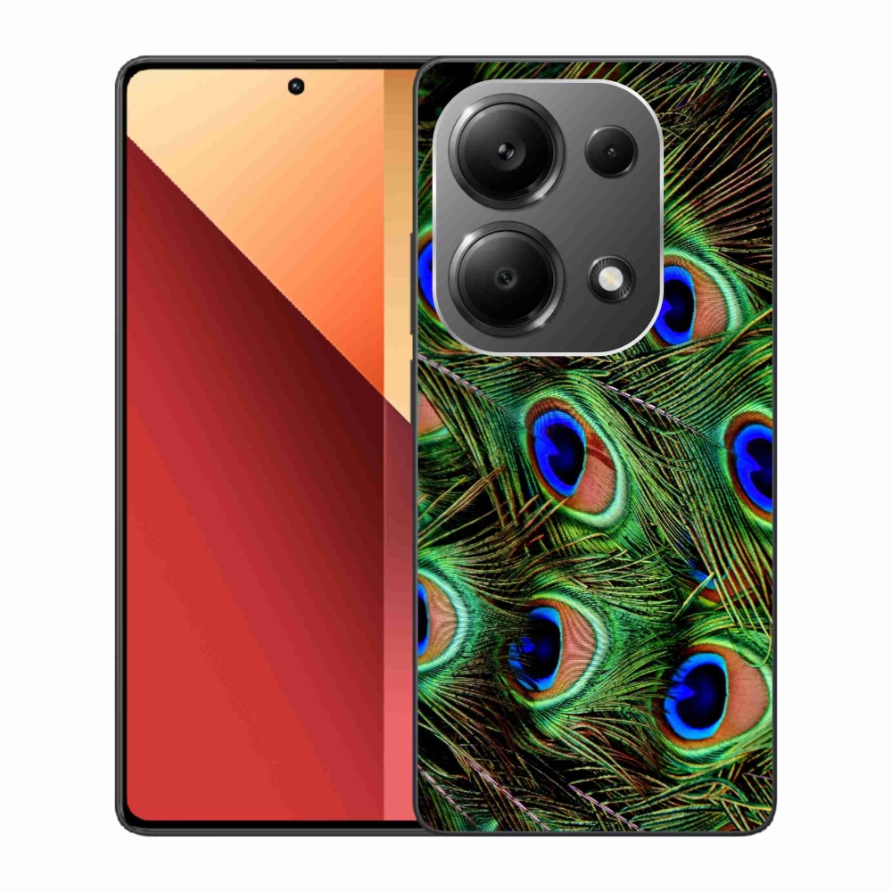 Gelový kryt mmCase na Xiaomi Redmi Note 13 Pro 4G/Poco M6 Pro - paví peří