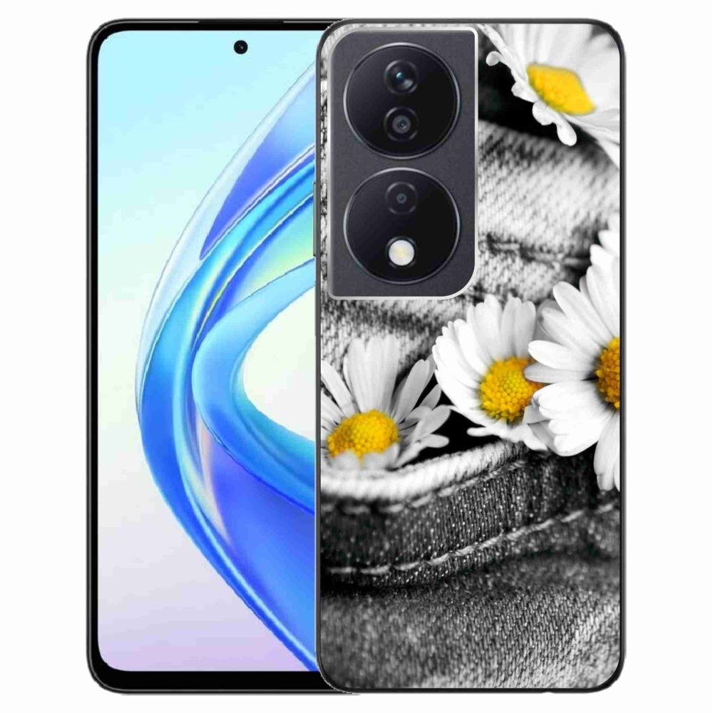 Gelový obal mmCase na Honor X7b/Honor 90 Smart - kopretiny