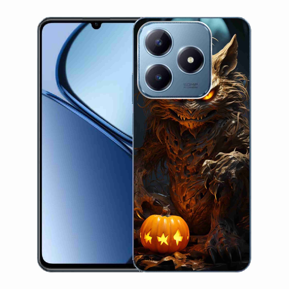 Gelový kryt mmCase na Realme C63 - halloweenská příšera