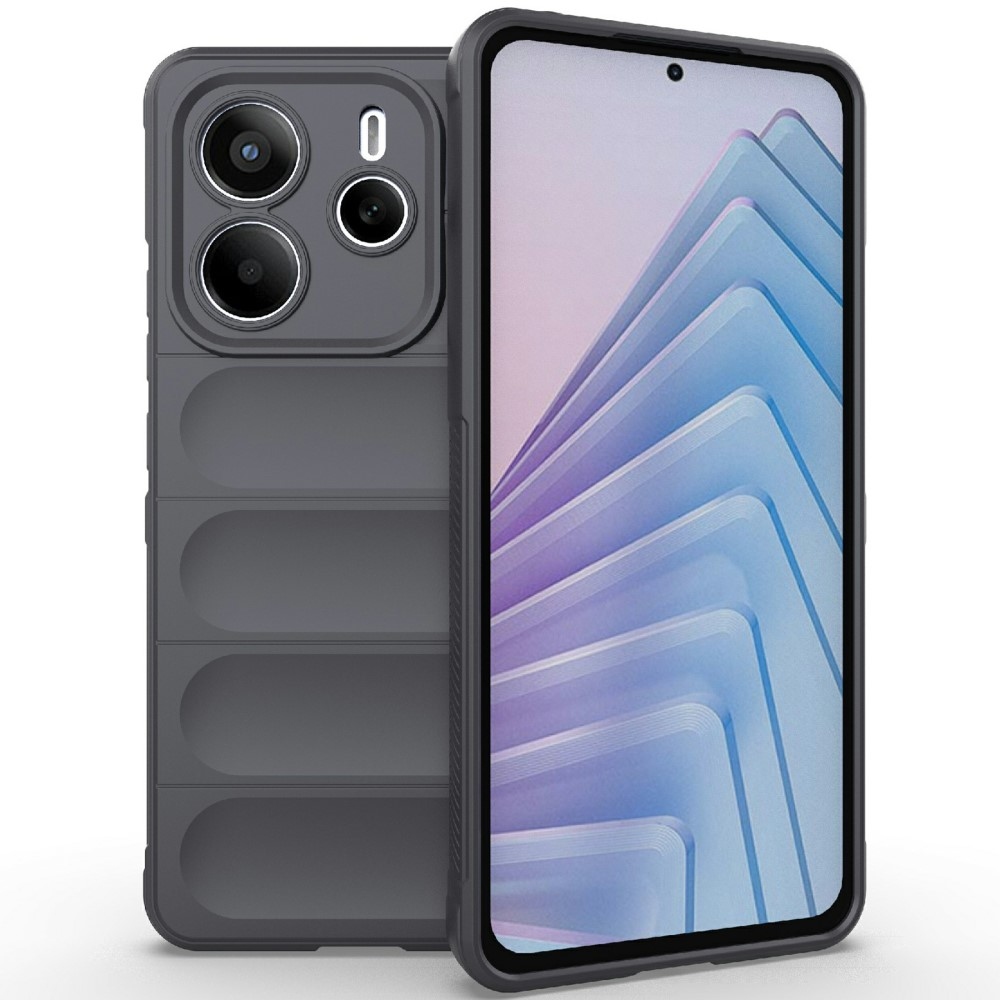 Rugg odolný gelový obal na Xiaomi Redmi Note 14 5G - tmavěšedý