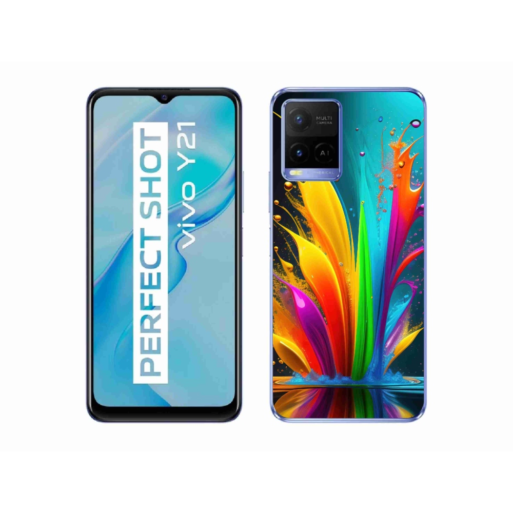Gelový kryt mmCase na Vivo Y21/Y21s/Y33s - abstraktní motiv 1