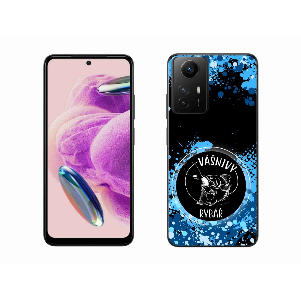 Gelový kryt mmCase na Xiaomi Redmi Note 12S - vášnivý rybář černé pozadí