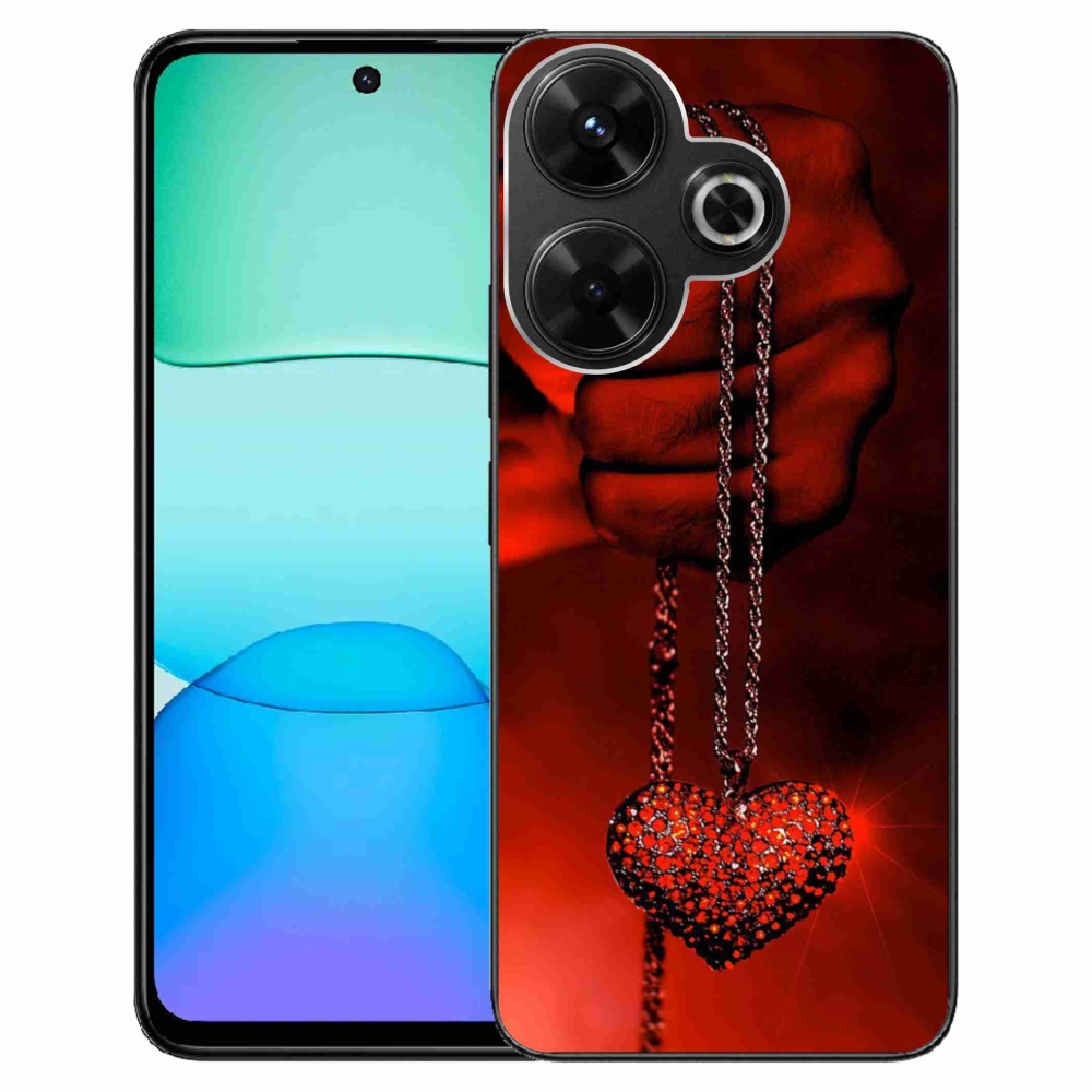 Gelový kryt mmCase na Xiaomi Redmi 13 4G/Poco M6 4G - náhrdelník
