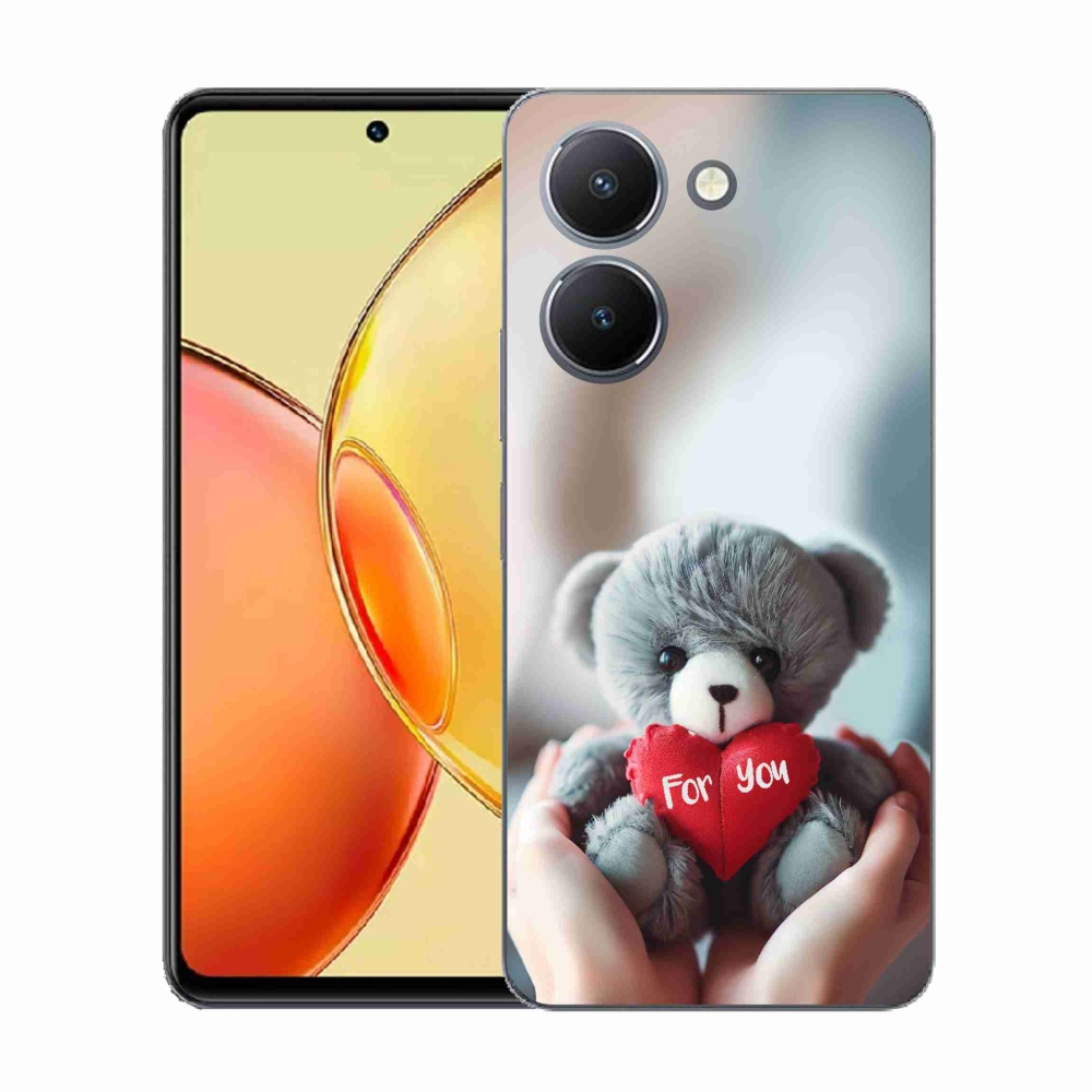 Gelový kryt mmCase na Vivo Y36 - medvídek pro zamilované