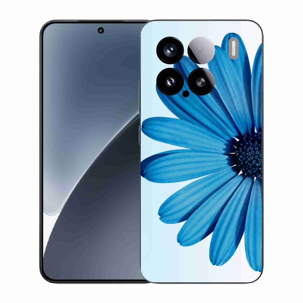 Gelový kryt mmCase na Xiaomi 15 - modrá kopretina