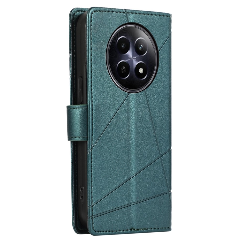 Line knížkové pouzdro na Realme 12 5G/12x 5G - zelené
