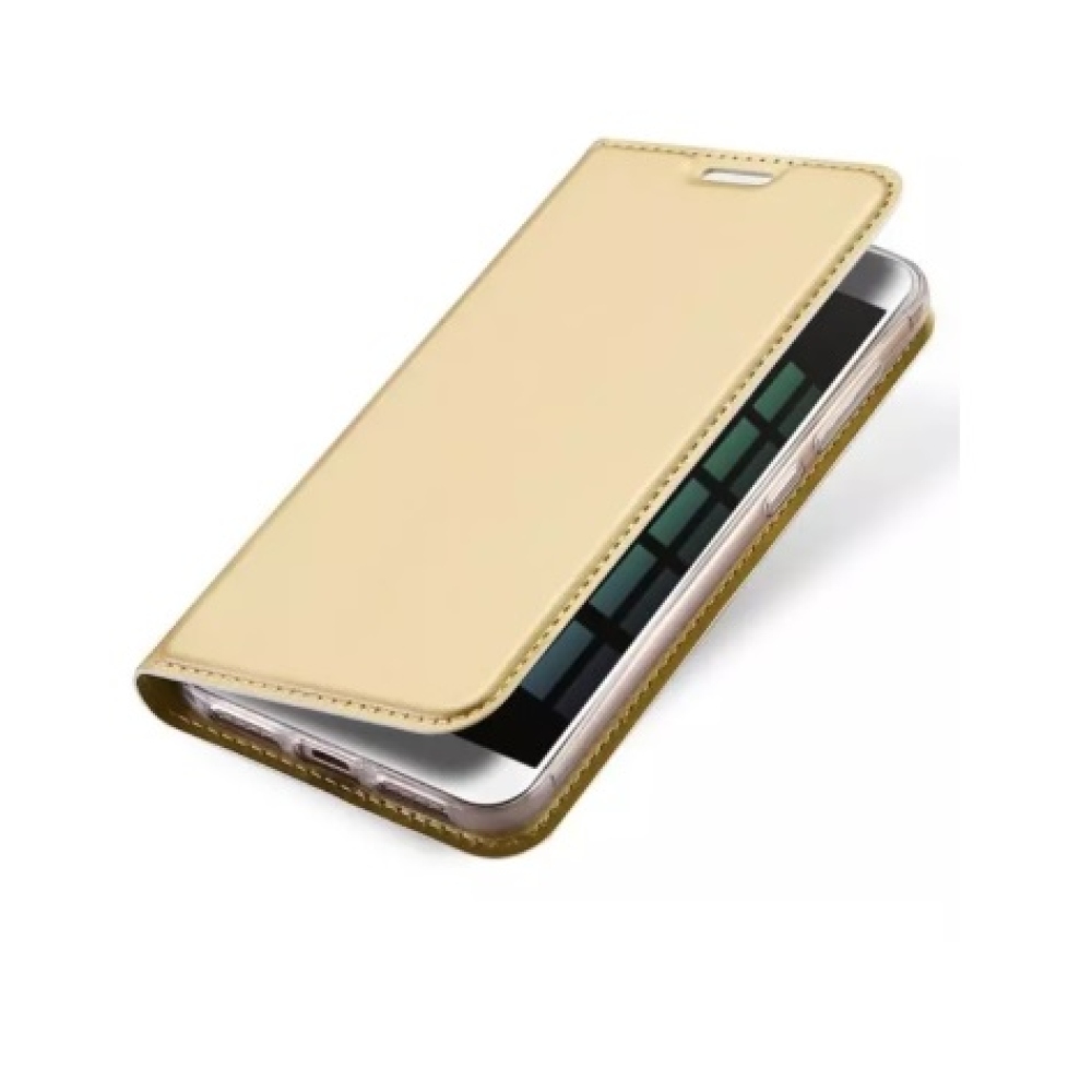 DUX PU kožené klopové pouzdro na Xiaomi Redmi Note 5A - zlaté