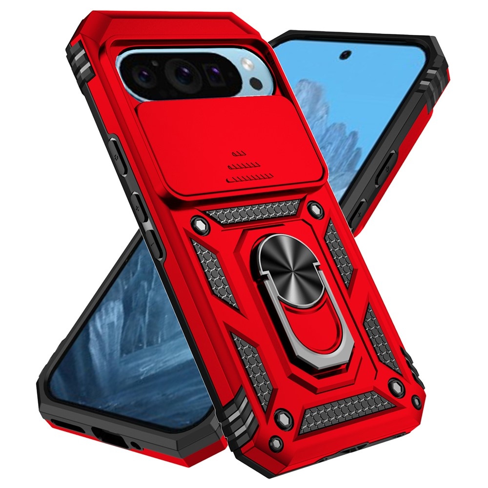 Slide odolný kryt na Google Pixel 10 Pro/Pixel 10/9 Pro/9 - červený