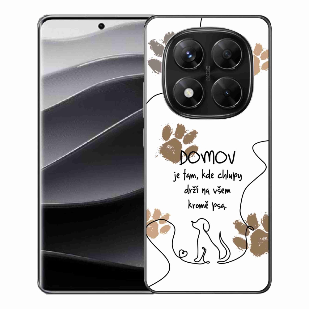 Gelový kryt mmCase na Xiaomi Redmi Note 14 Pro 5G/Poco X7 5G - psí motiv bílé pozadí