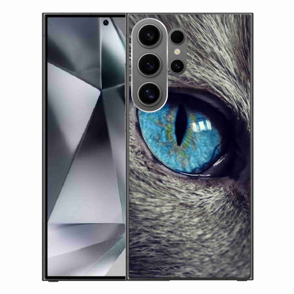 Gelový kryt mmCase na Samsung Galaxy S24 Ultra - modré kočičí oko