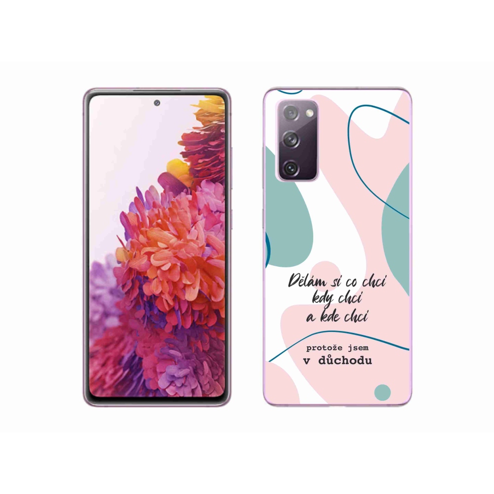Gelový kryt mmCase na Samsung Galaxy S20 FE - vtipný text 10 bílé pozadí
