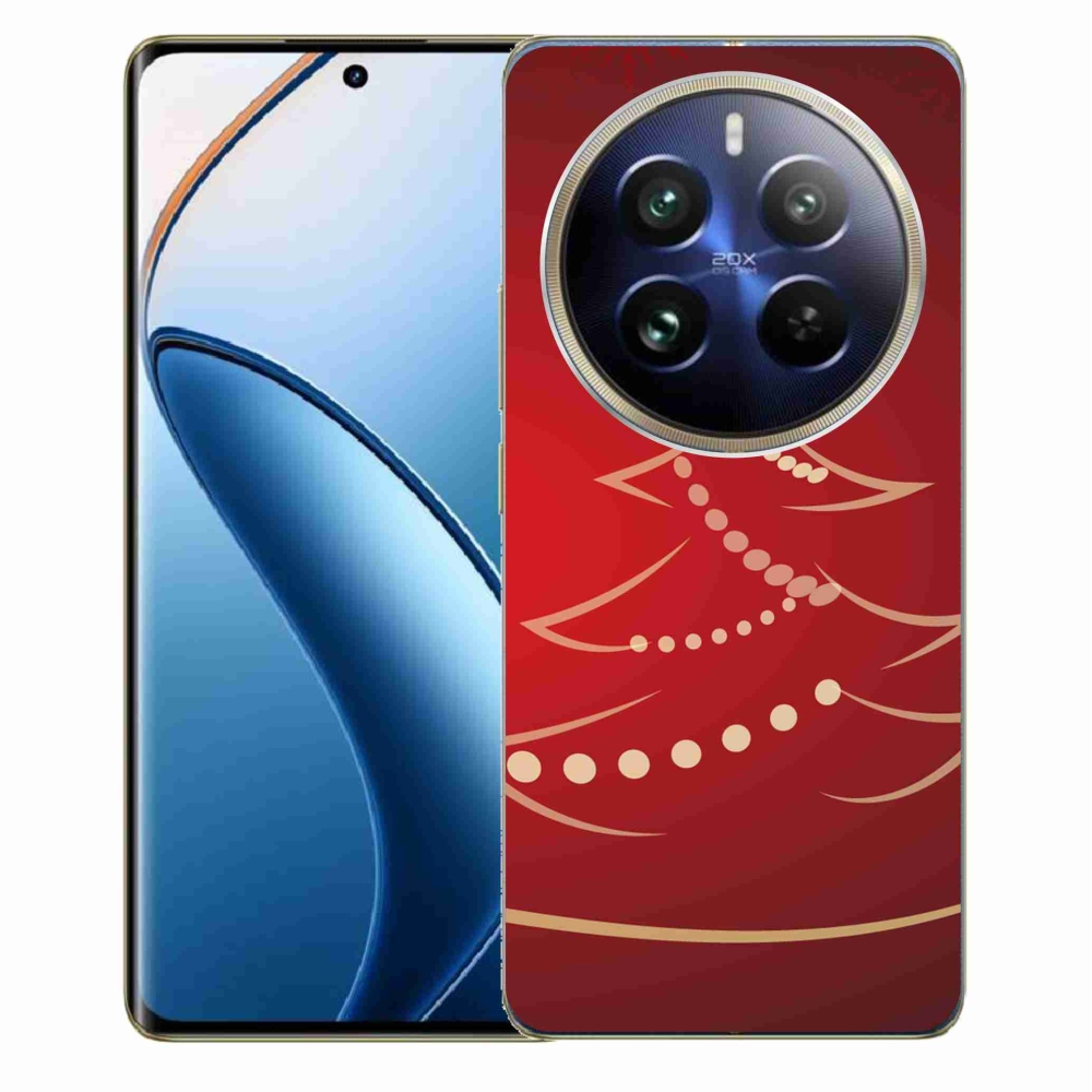 Gelový kryt mmCase na Realme 12 Pro 5G/12 Pro+ 5G - kreslený vánoční stromek