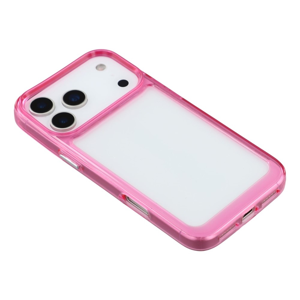 Gelový obal s pevnými zády na iPhone 17 Pro Max - růžový