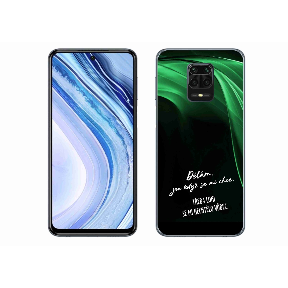 Gelový kryt mmCase na Xiaomi Redmi Note 9S - vtipný text 12 černé pozadí