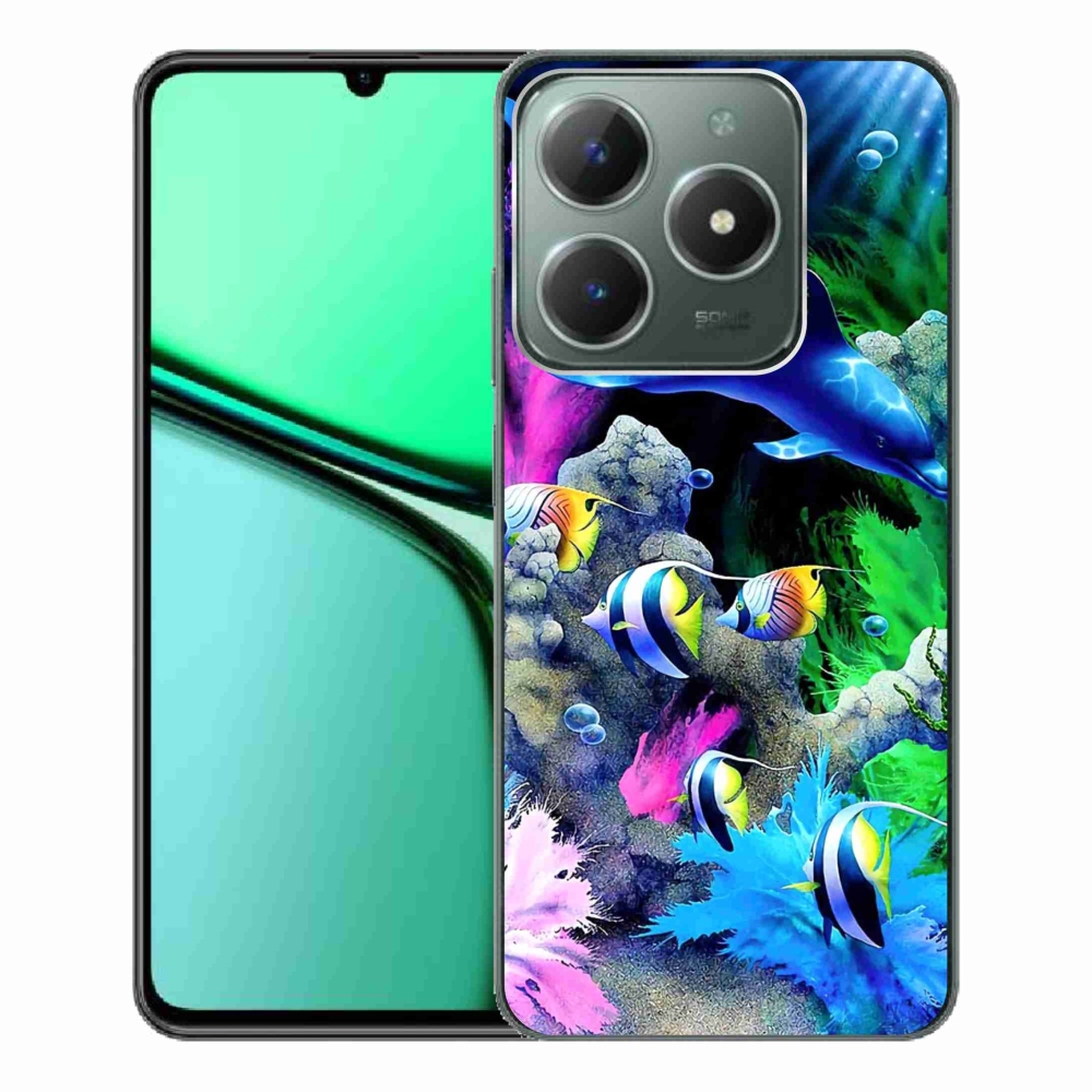 Gelový obal mmCase na Realme C61 - mořský svět