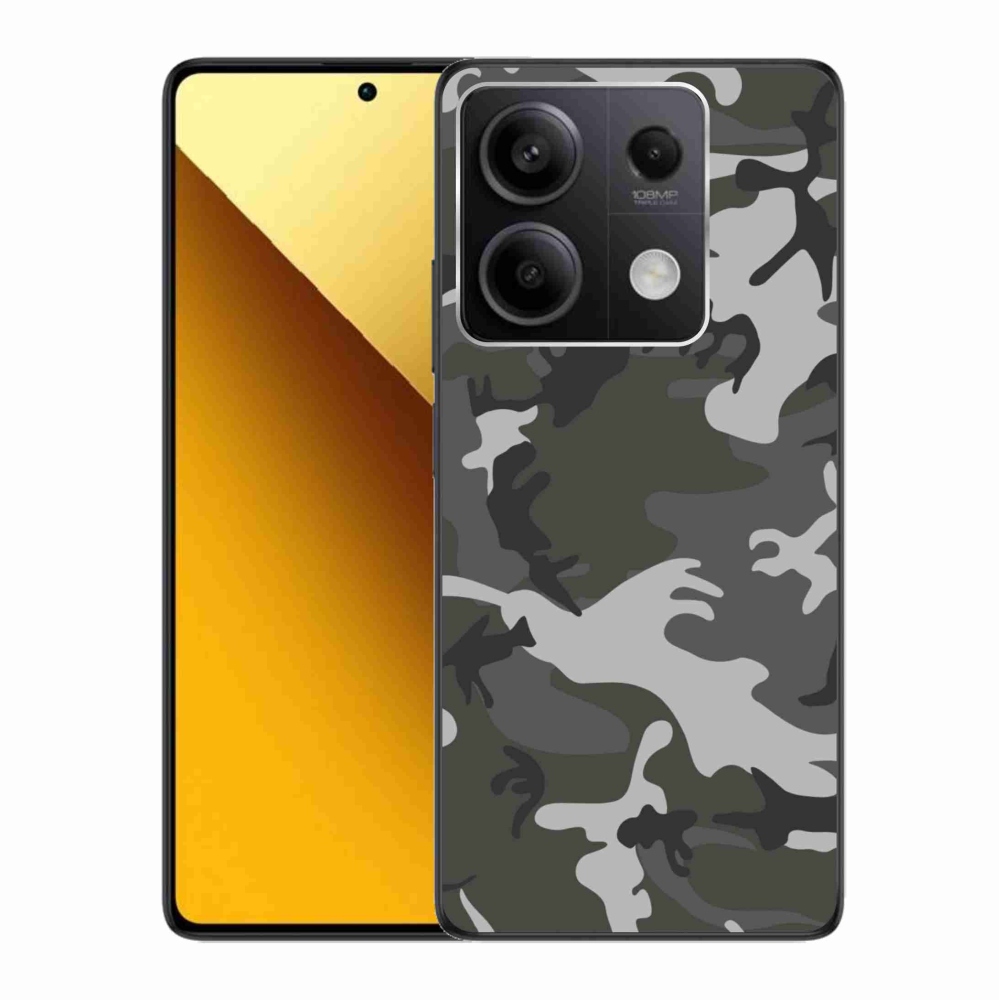Gelový kryt mmCase na Xiaomi Redmi Note 13 5G - maskáčový vzor