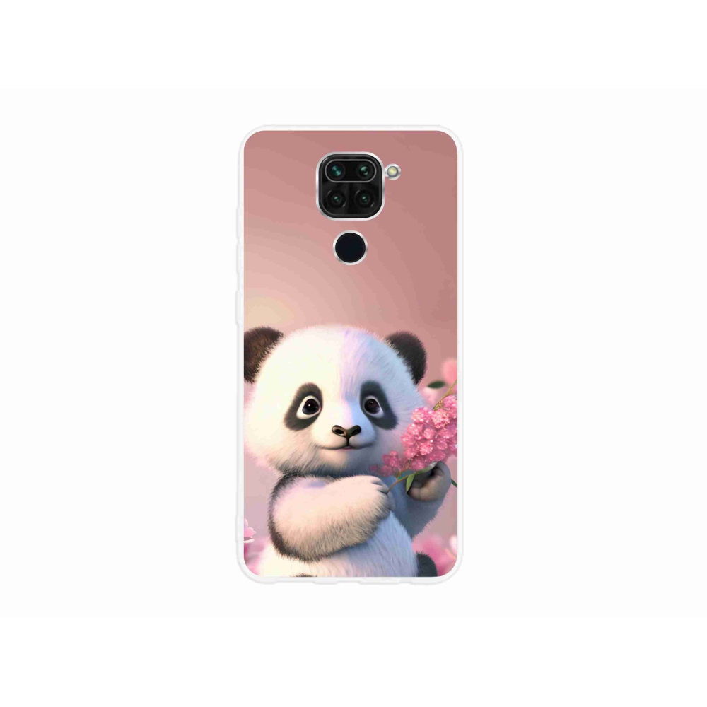 Gelový kryt mmCase na Xiaomi Redmi Note 9 - roztomilá panda