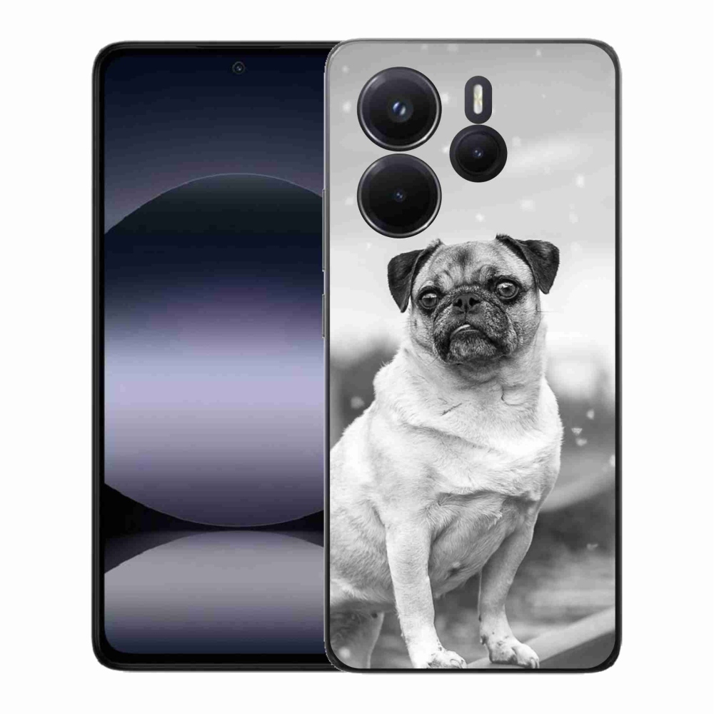 Gelový kryt mmCase na Xiaomi Redmi Note 14 - mops