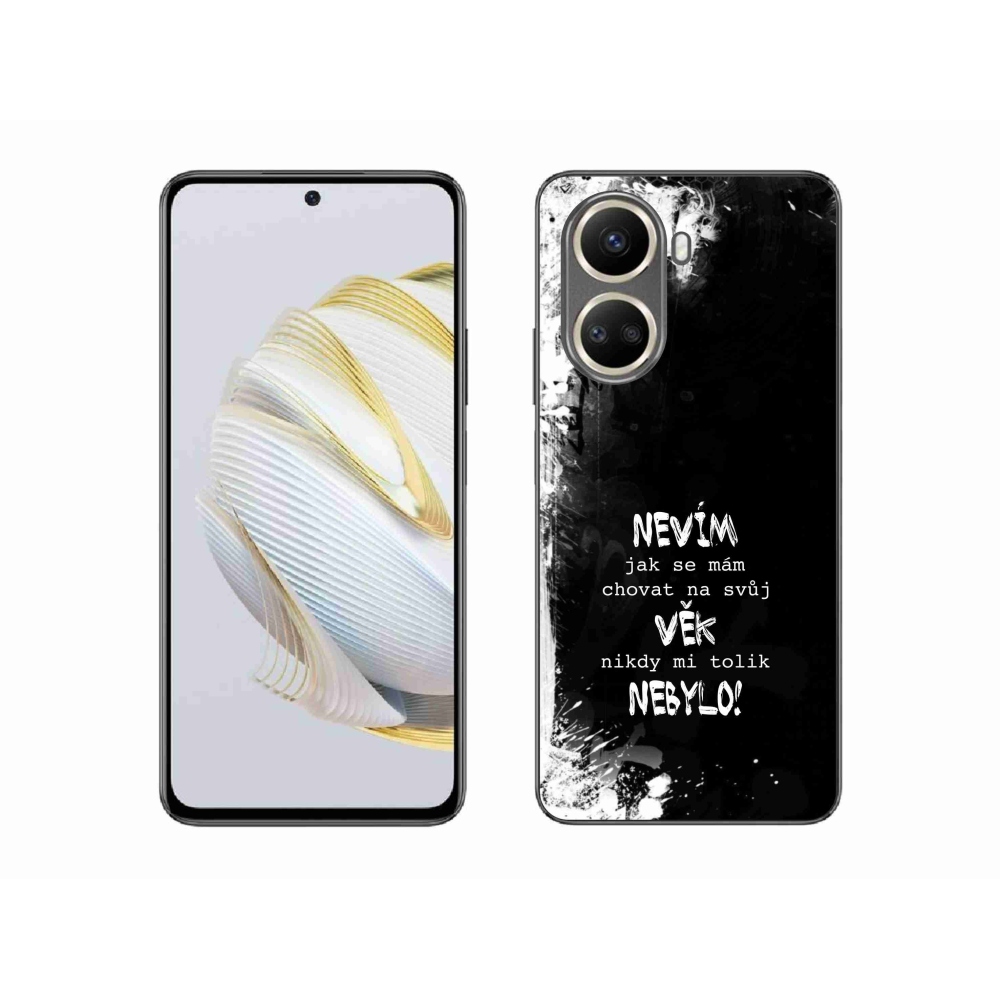Gelový kryt mmCase na Huawei Nova 10 SE - vtipný text 14 černé pozadí
