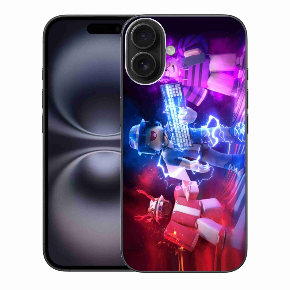 Gelový kryt mmCase na iPhone 16 Plus - roblox