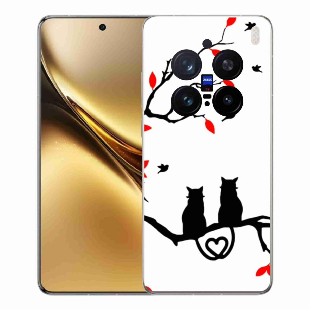 Gelový kryt mmCase na Vivo X200 Pro 5G - kočičí láska
