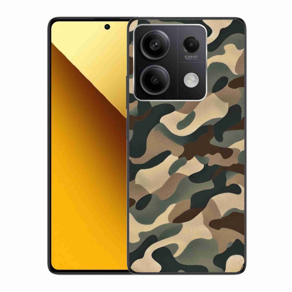 Gelový kryt mmCase na Xiaomi Redmi Note 13 5G - maskáčový vzor 11