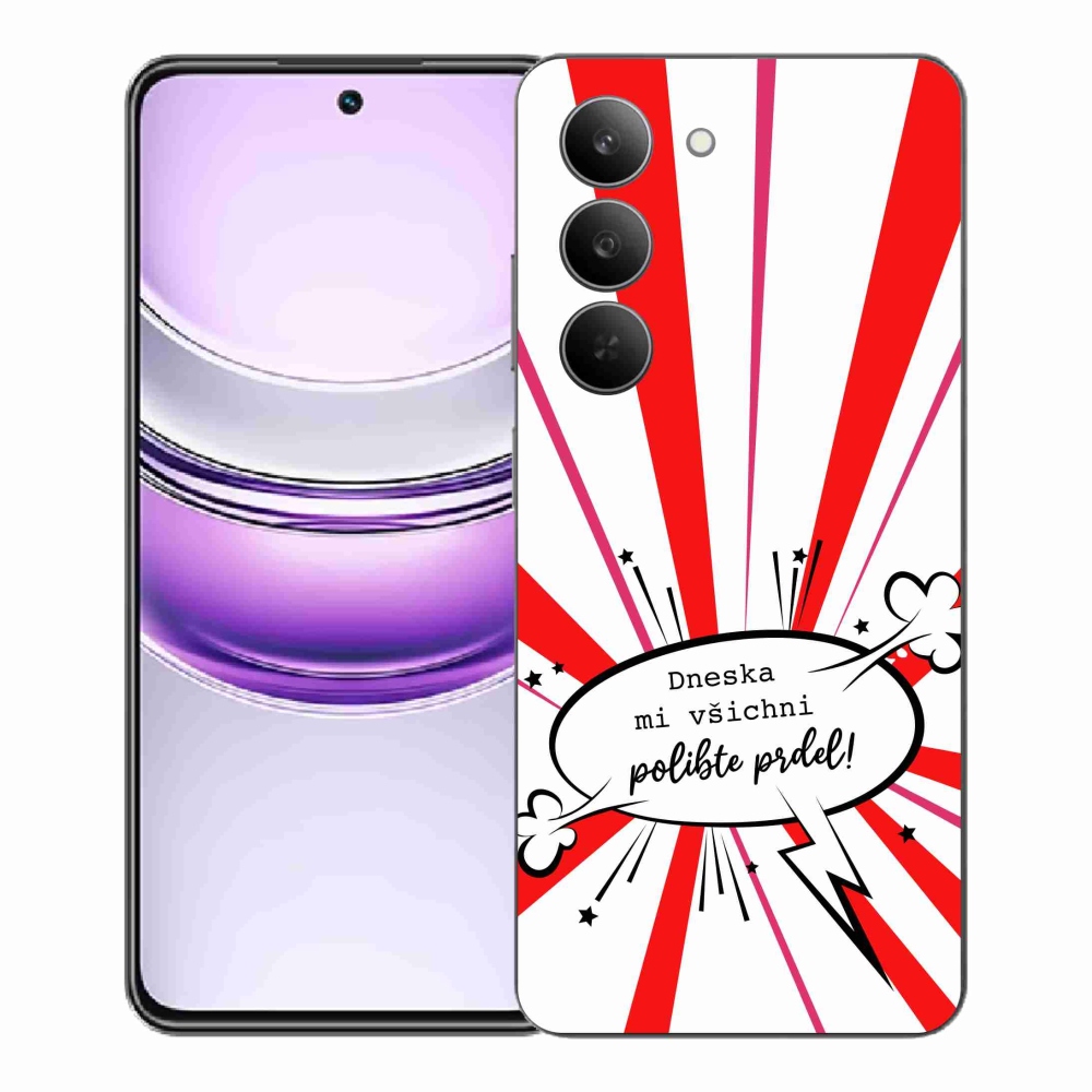 Gelový kryt mmCase na Realme 14x 5G - vtipný text 15 bílé pozadí