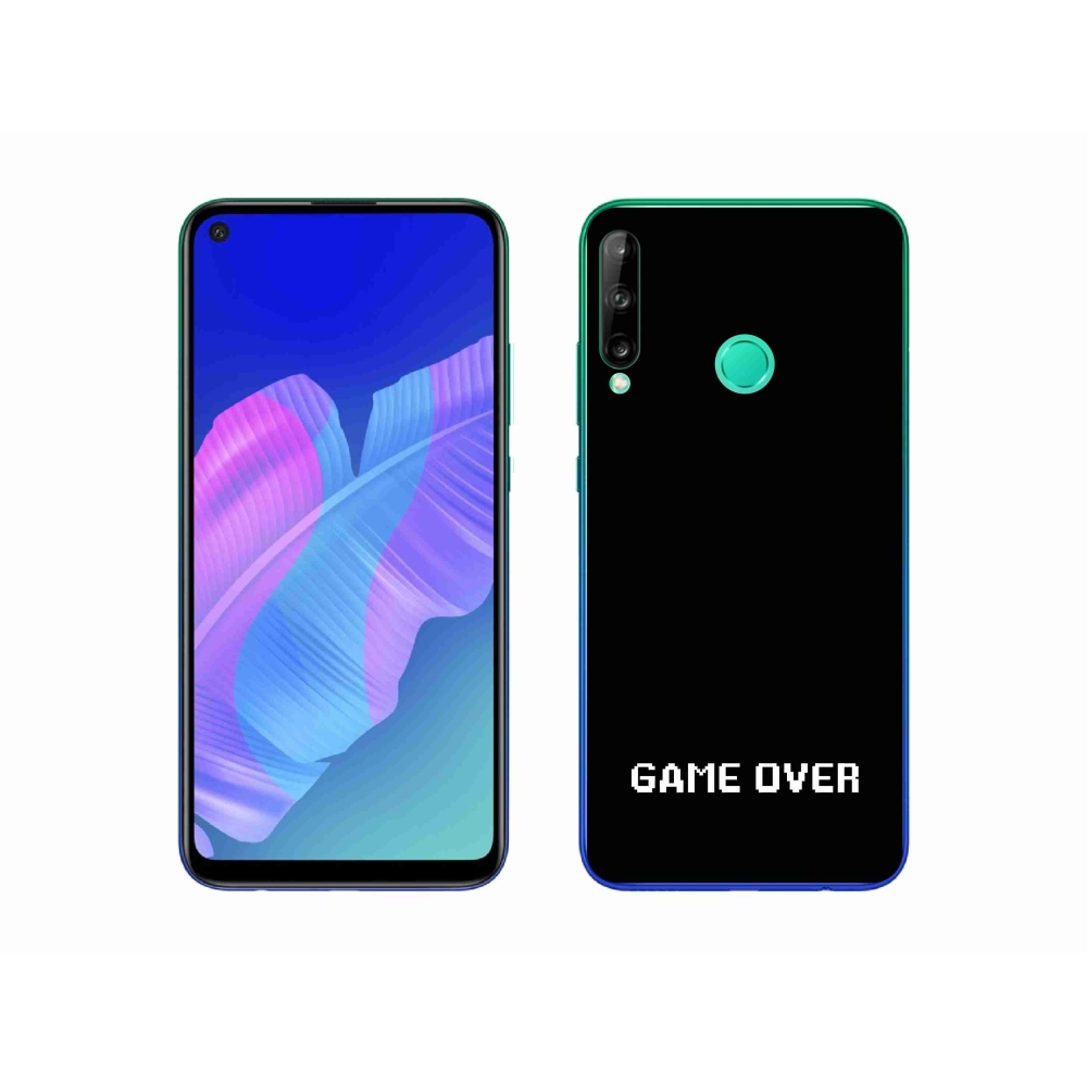 Gelový kryt mmCase na Huawei P40 Lite E - game over černé pozadí