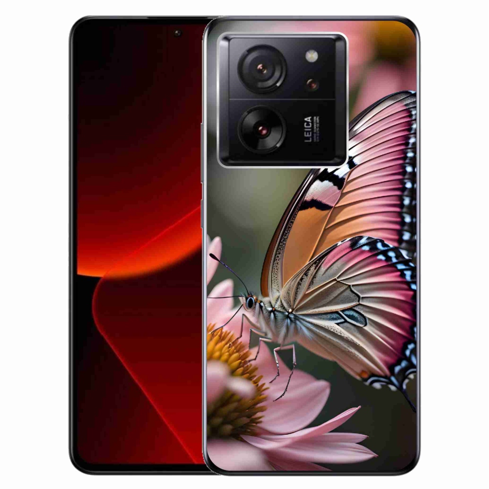 Gelový kryt mmCase na Xiaomi 13T/13T Pro - barevný motýl