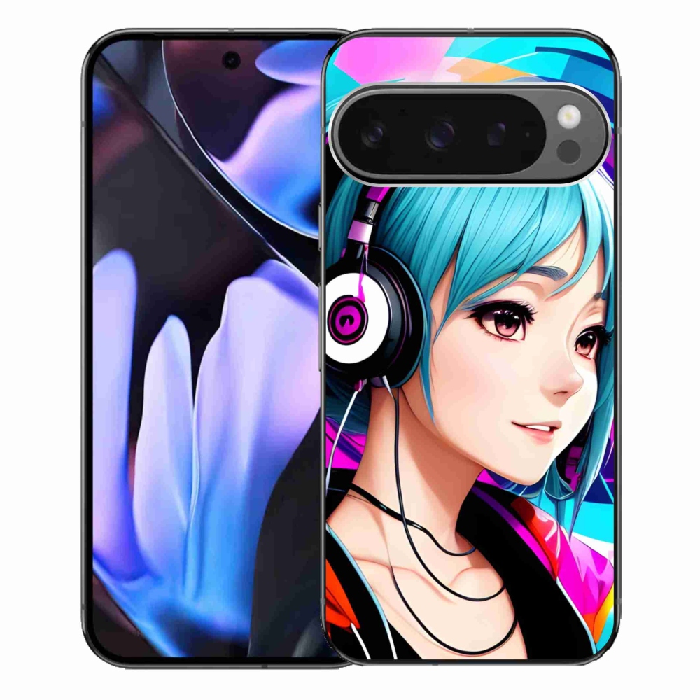 Gelový kryt mmCase na Google Pixel 9 Pro XL - dívka se sluchátky