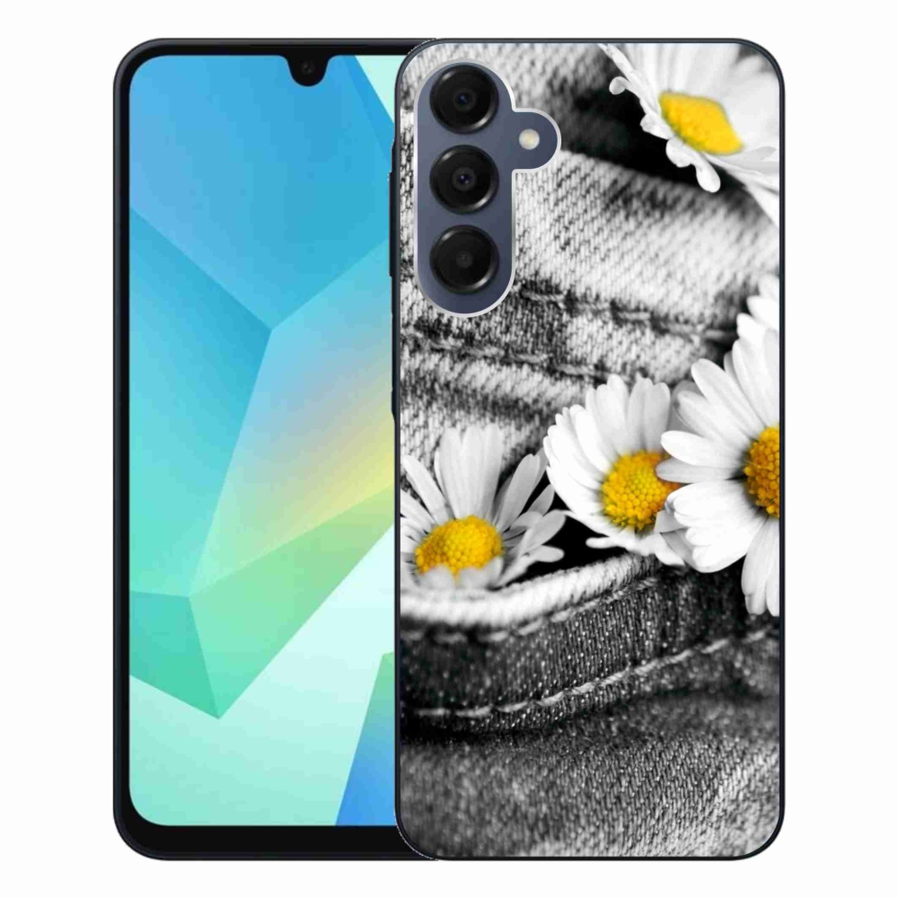 Gelový obal mmCase na Samsung Galaxy A16 4G/5G - kopretiny