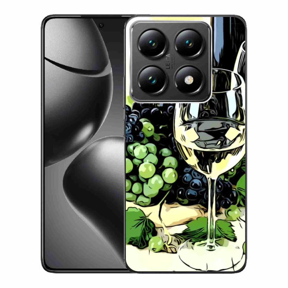 Gelový kryt mmCase na Xiaomi 14T Pro - sklenka vína