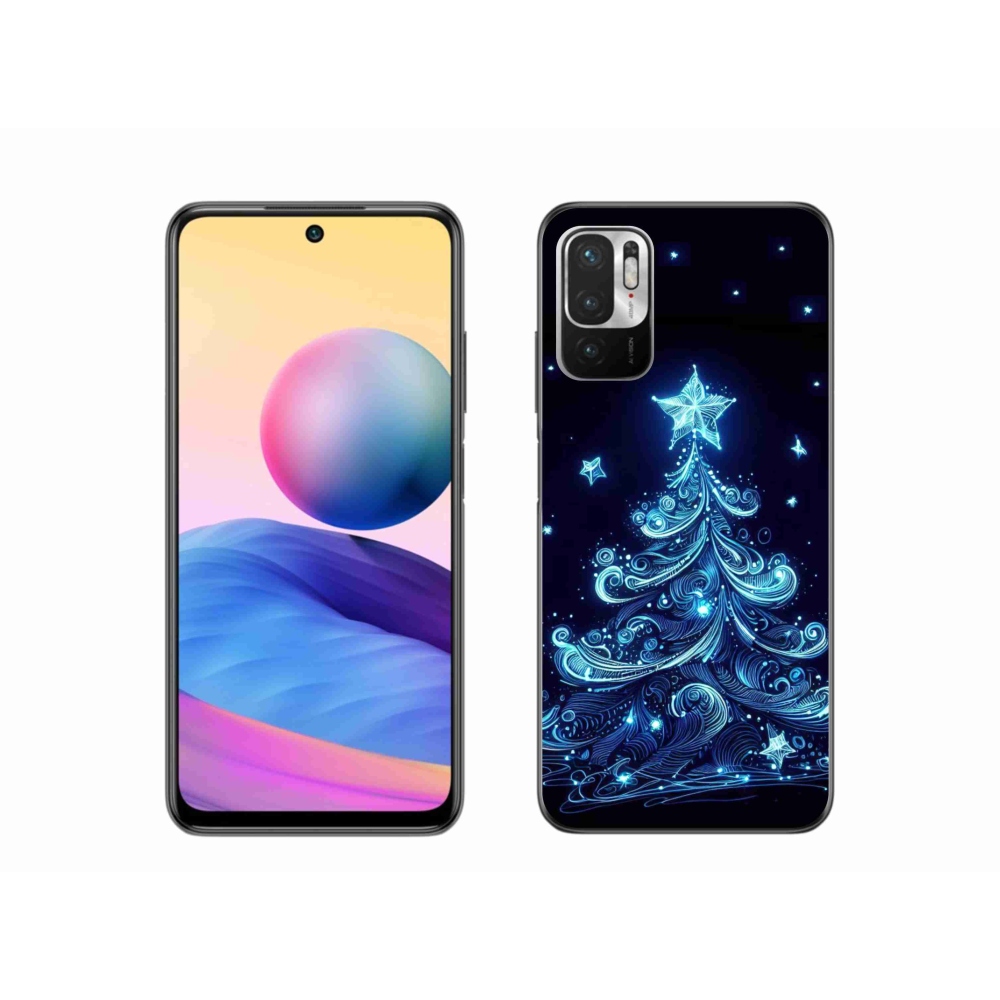 Gelový kryt mmCase na Xiaomi Redmi Note 10 5G - neonový vánoční stromek 4