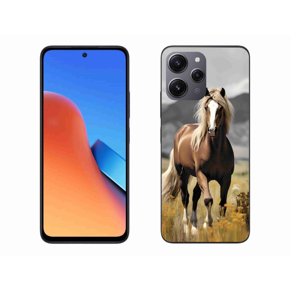 Gelový kryt mmCase na Xiaomi Redmi 12 - hnědý kůň 1