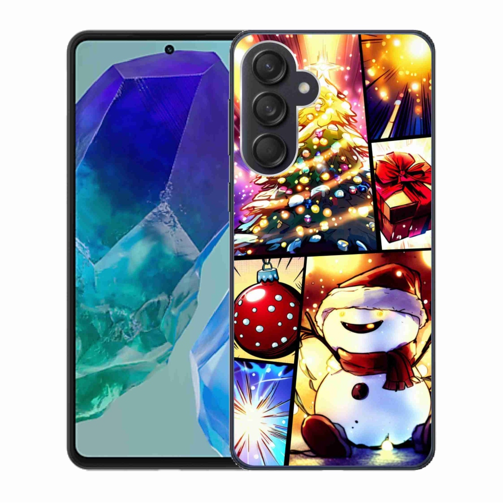 Gelový kryt mmCase na Samsung Galaxy M55 5G - vánoční motivy 1