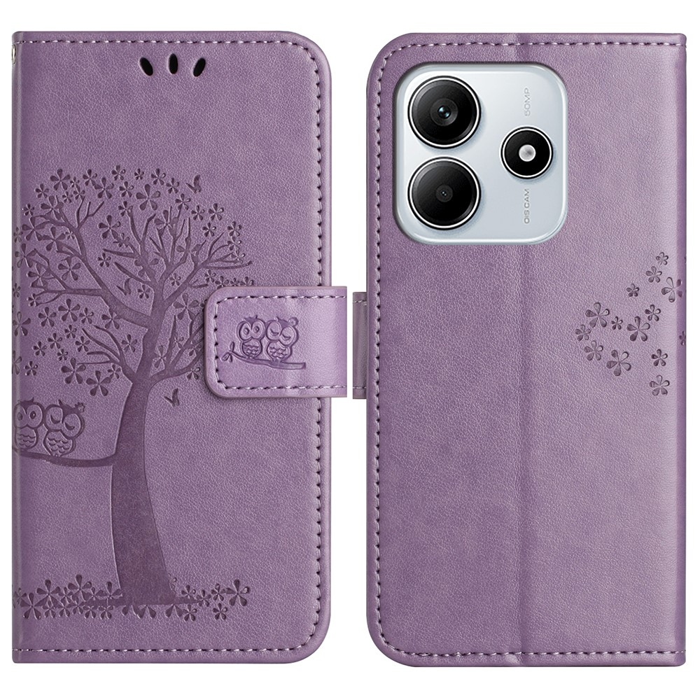 Tree knížkové pouzdro na Xiaomi Redmi Note 14 5G - světlefialové