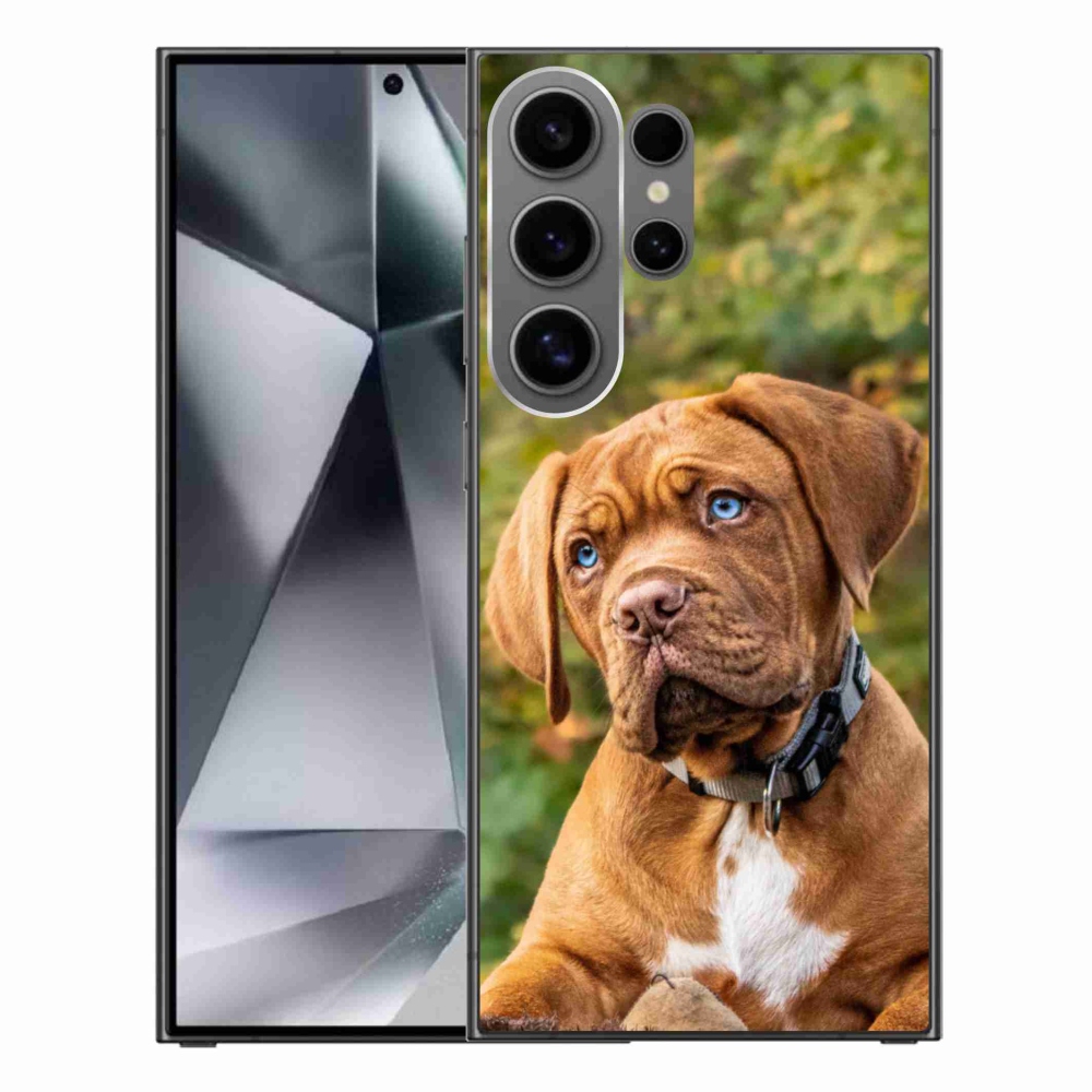 Gelový kryt mmCase na Samsung Galaxy S24 Ultra - štěně 