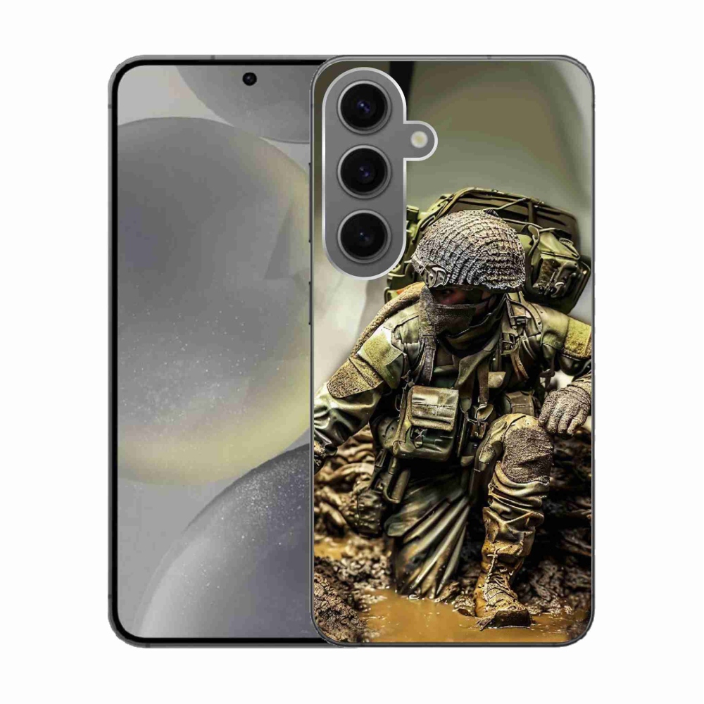 Gelový kryt mmCase na Samsung Galaxy S24 - voják